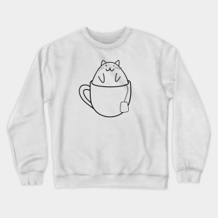Cat in a Cup Crewneck Sweatshirt